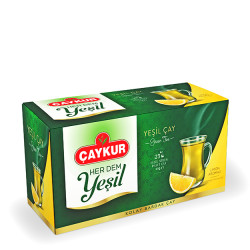 Çaykur - Green Tea in Teabags 40 gr Lemon Flavored Çaykur - Green Tea in Teabags 40 gr Lemon Flavored