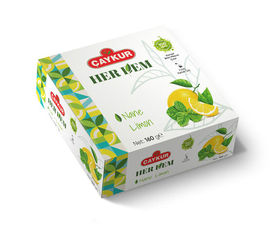 Herdem Yeşil Nane Limon Çayı Süzen Poşet 160 Gr